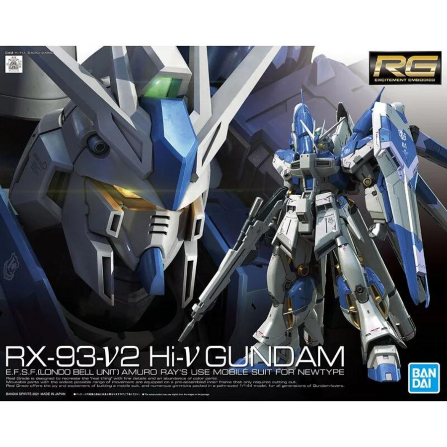 Bandai RG 1/144 Hi-Nu Gundam "Mobile Suit Gundam Masa's Counterattack, Son of Beto Tiga"