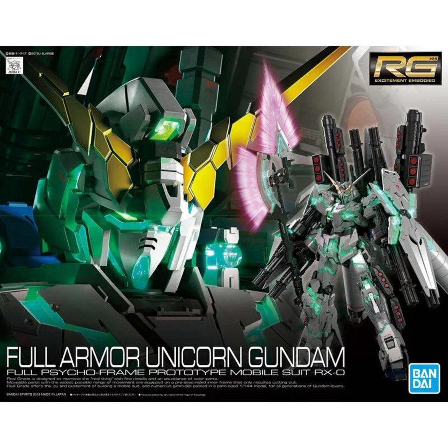 Bandai RG 1/144 Fully Armed Unicorn Gundam "Mobile Suit Gundam UC"