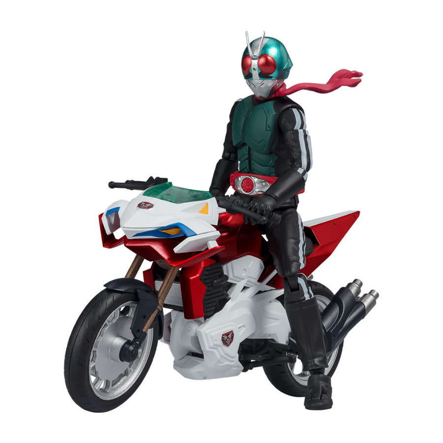 Bandai Food Toy SHODO XX Kamen Superman New 2+1 & Motorcycle Set
