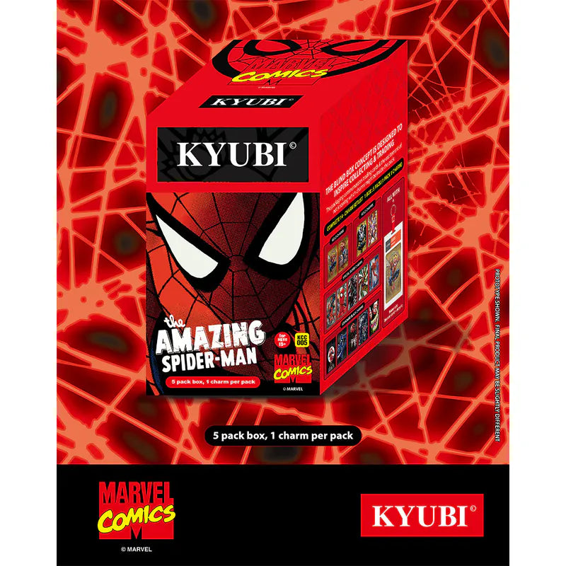 KYUBI Metal Collectible Ornament Blind Box Series No. 5 - Spider-Man and the Villains (5-piece set)