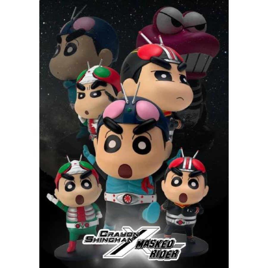 Crayon Shin-chan x Kamen Rider Blind Box Figure (original box of 6 boxes)