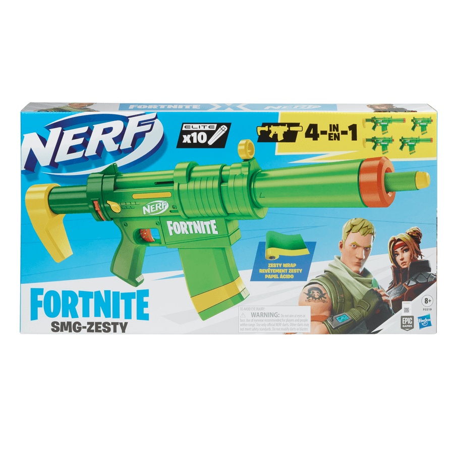 NERF Elite Series Fortress Hero SMG-Zesty | Toy-let