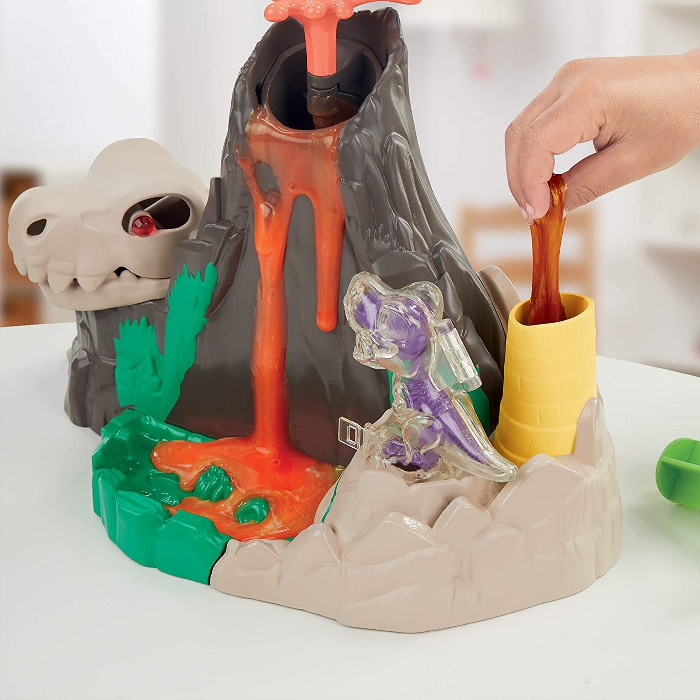 Play-Doh Slime Ghost Saliva Dinosaur Troop Volcano Dinosaur Island