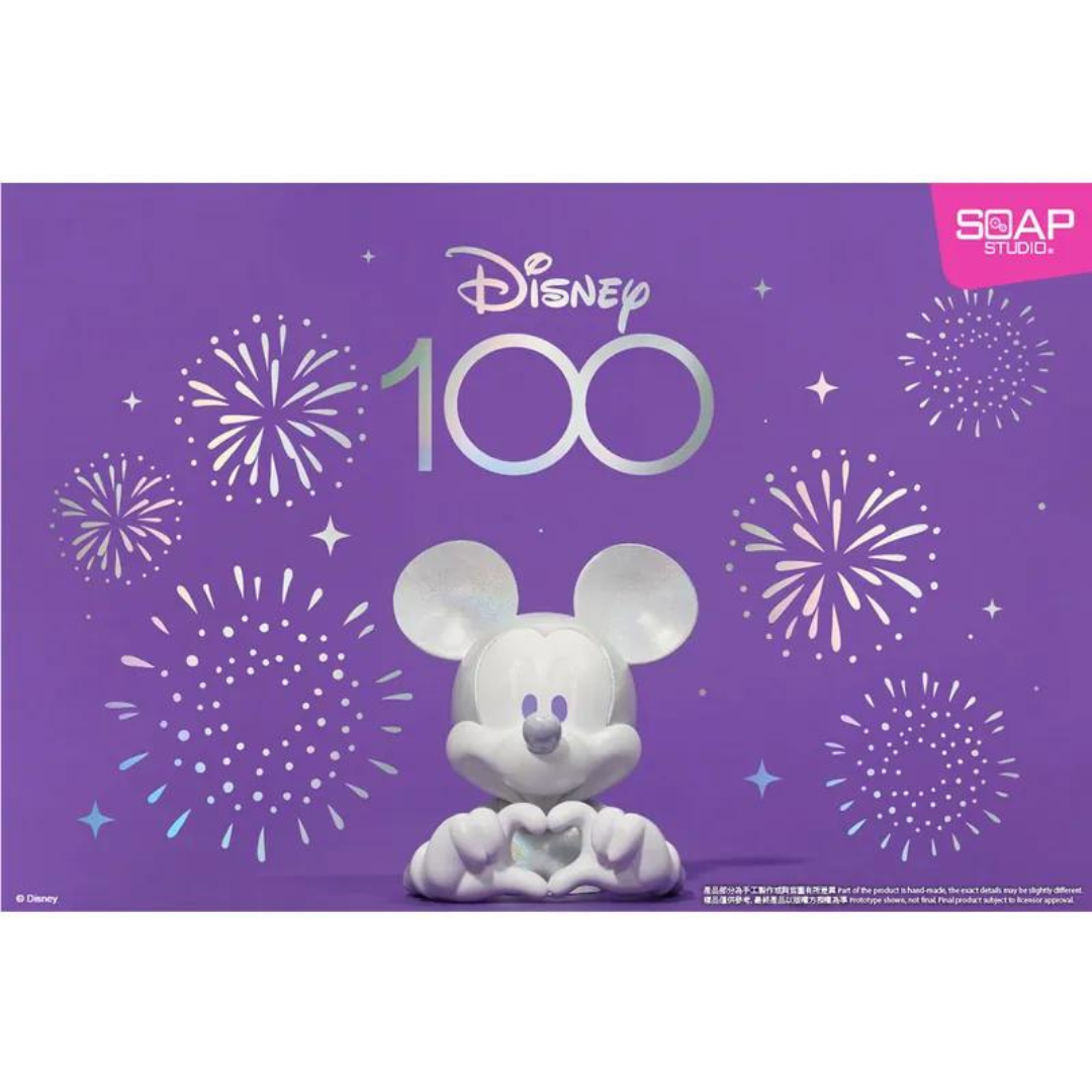 Disney 100th Anniversary Mickey and Minnie Heart Mini Busts