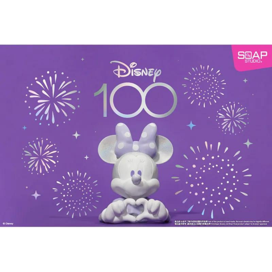 Disney 100th Anniversary Mickey and Minnie Heart Mini Busts