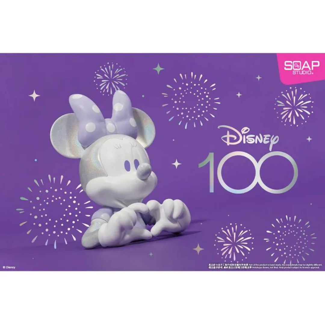 Disney 100th Anniversary Mickey and Minnie Heart Mini Busts