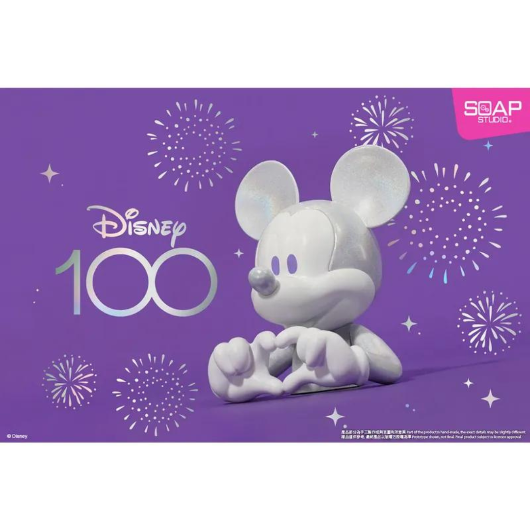 Disney 100th Anniversary Mickey and Minnie Heart Mini Busts