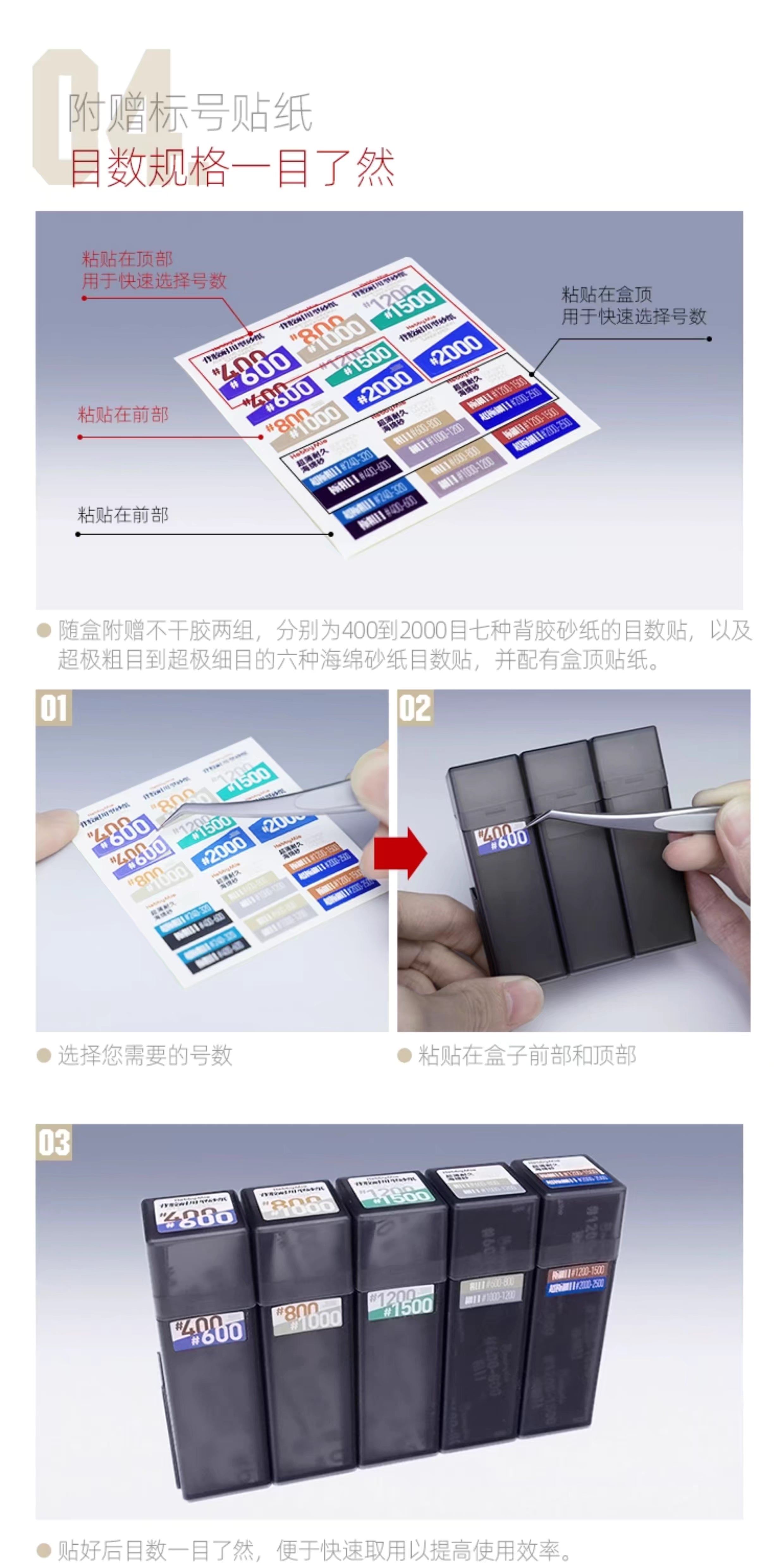 (工具)喵匠 模組化砂紙收納盒 自由組合拓展便攜