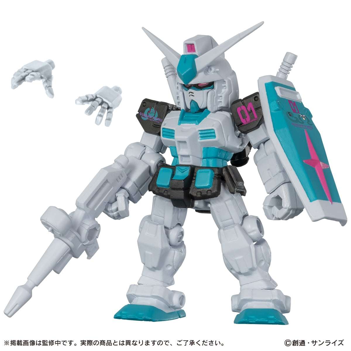 Bandai 扭蛋 機動戰士高達 MOBILE SUIT ENSEMBLE 初音未來 color Ver. （全套4款）