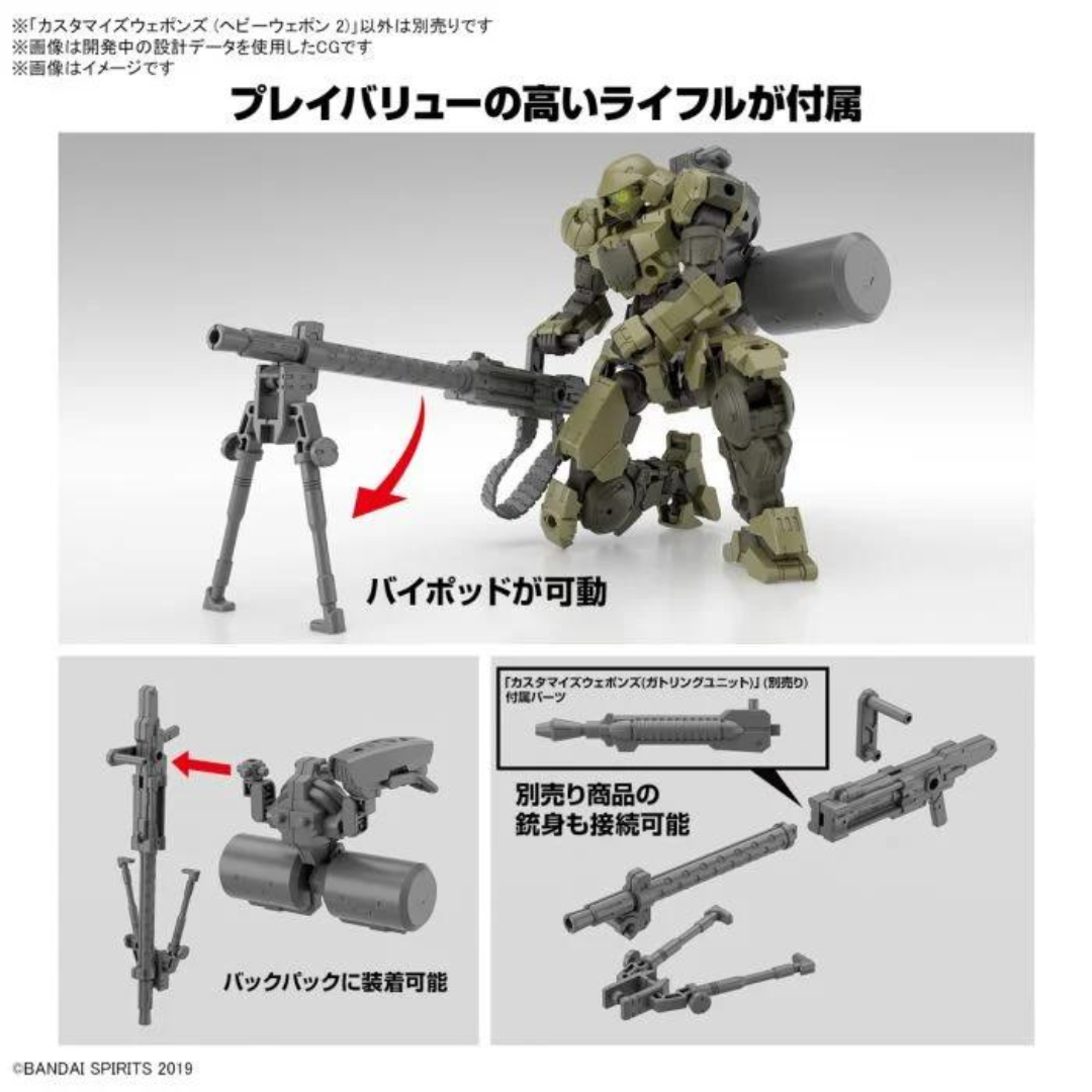 (Accessories) Bandai 30-minute mission series modified weapon parts (Heavy Arms 2)