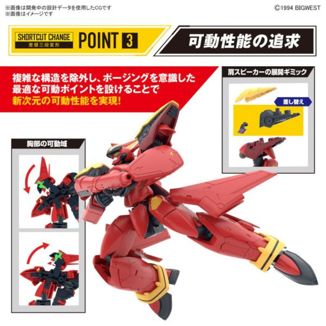 Bandai HG 1/100 VF-19 Flame Valkyrie and Sound Amplifier "Macross"