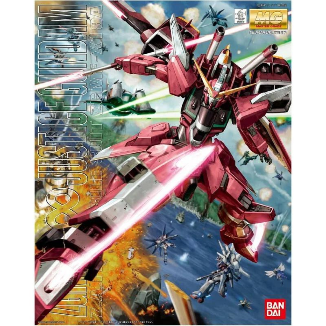 美品   機動戦士ガンダムSEED MG  1/100 1/100 Bandai ZGMF-X09A Justice Gundam 