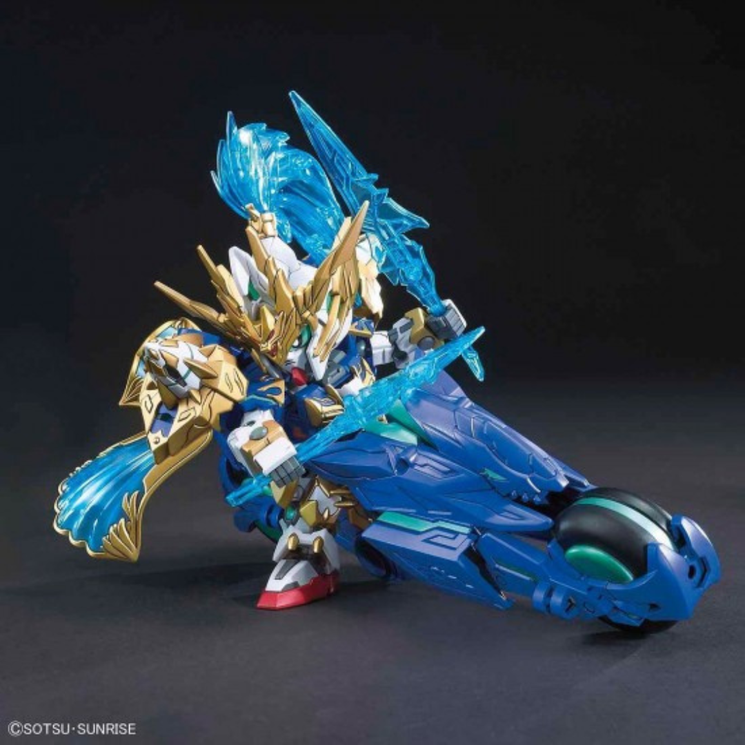 Bandai SD Three Kingdoms Creation 伝 Zhao Yun OO Gundam and Bilong Drive