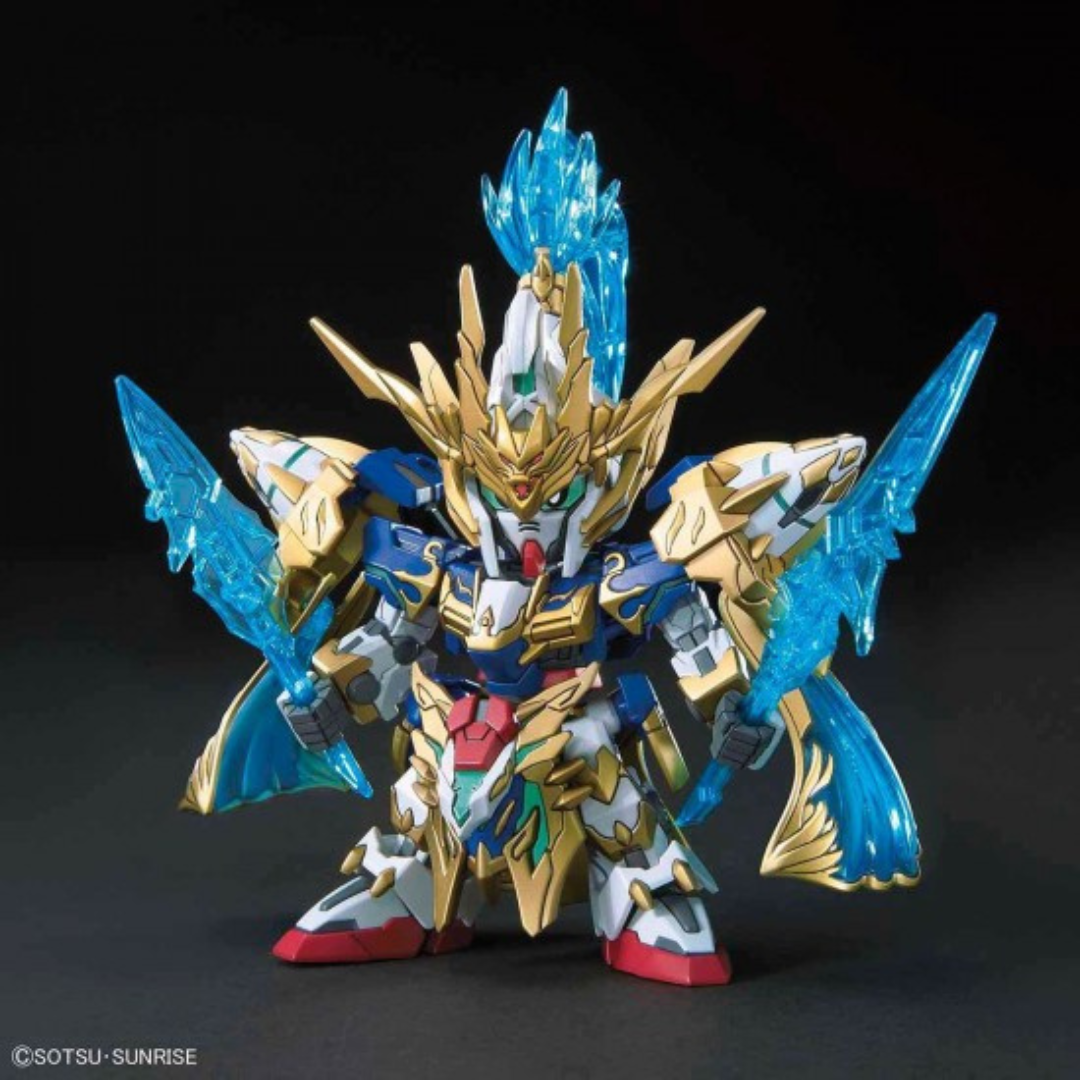 Bandai SD Three Kingdoms Creation 伝 Zhao Yun OO Gundam and Bilong Drive