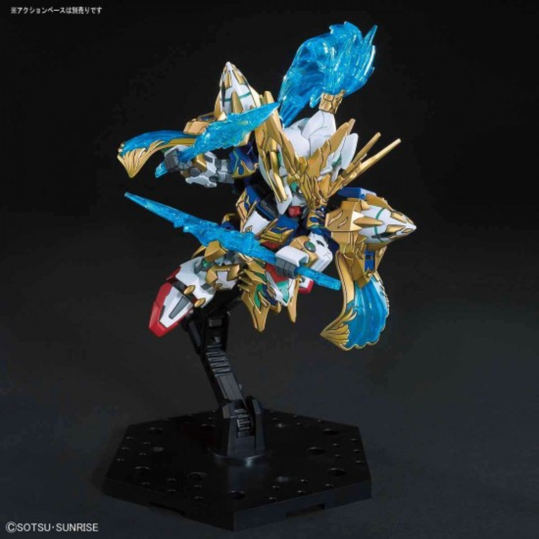 Bandai SD Three Kingdoms Creation 伝 Zhao Yun OO Gundam and Bilong Drive