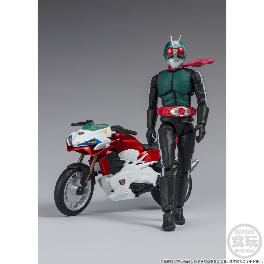 Bandai 食玩 SHODO XX幪面超人新2+1號&電單車套裝