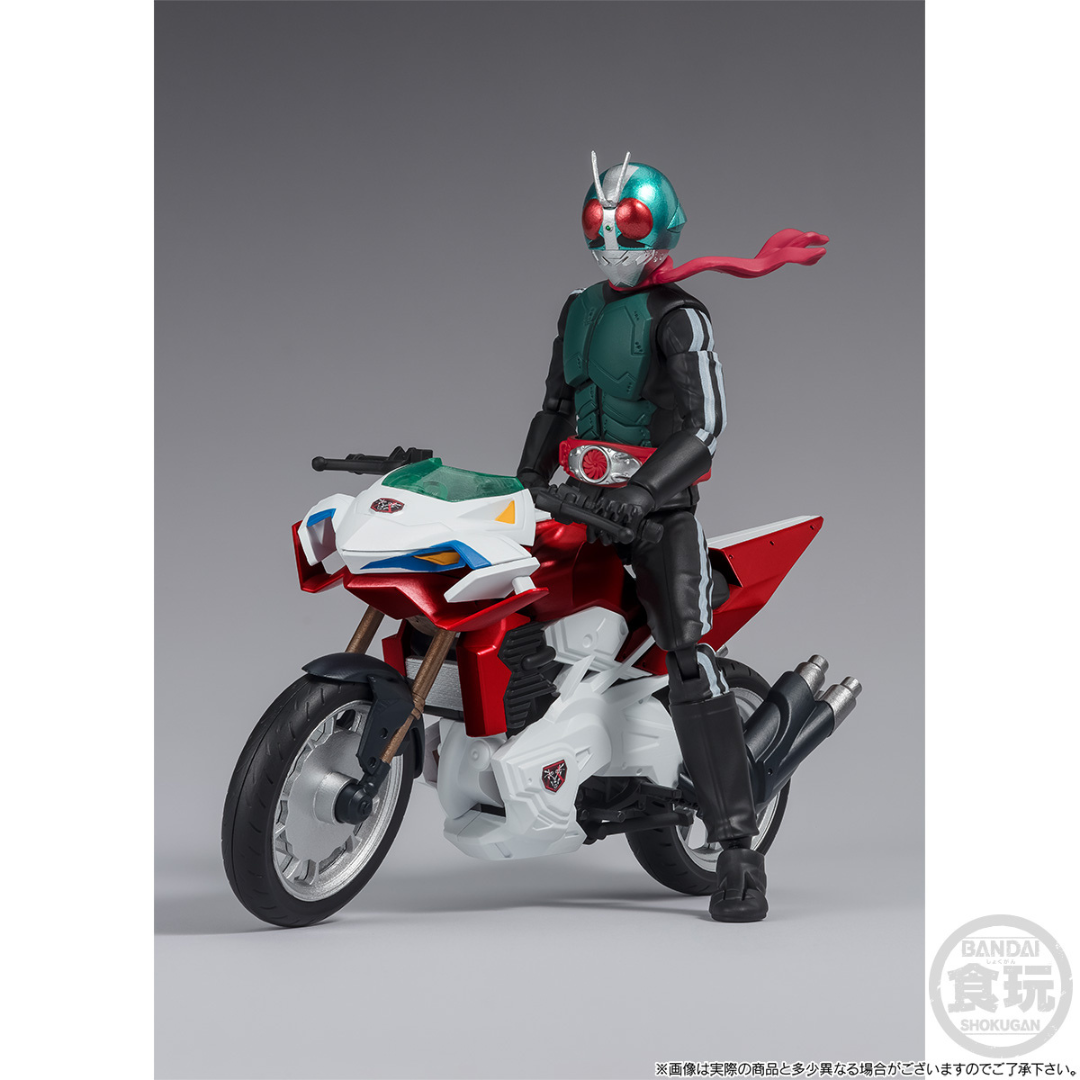 Bandai 食玩 SHODO XX幪面超人新2+1號&電單車套裝