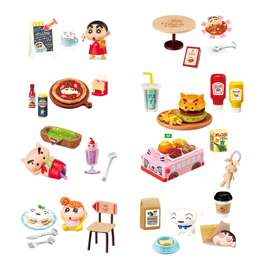 Crayon Shin-chan Cafe Miniature Series (8 pieces in original box)