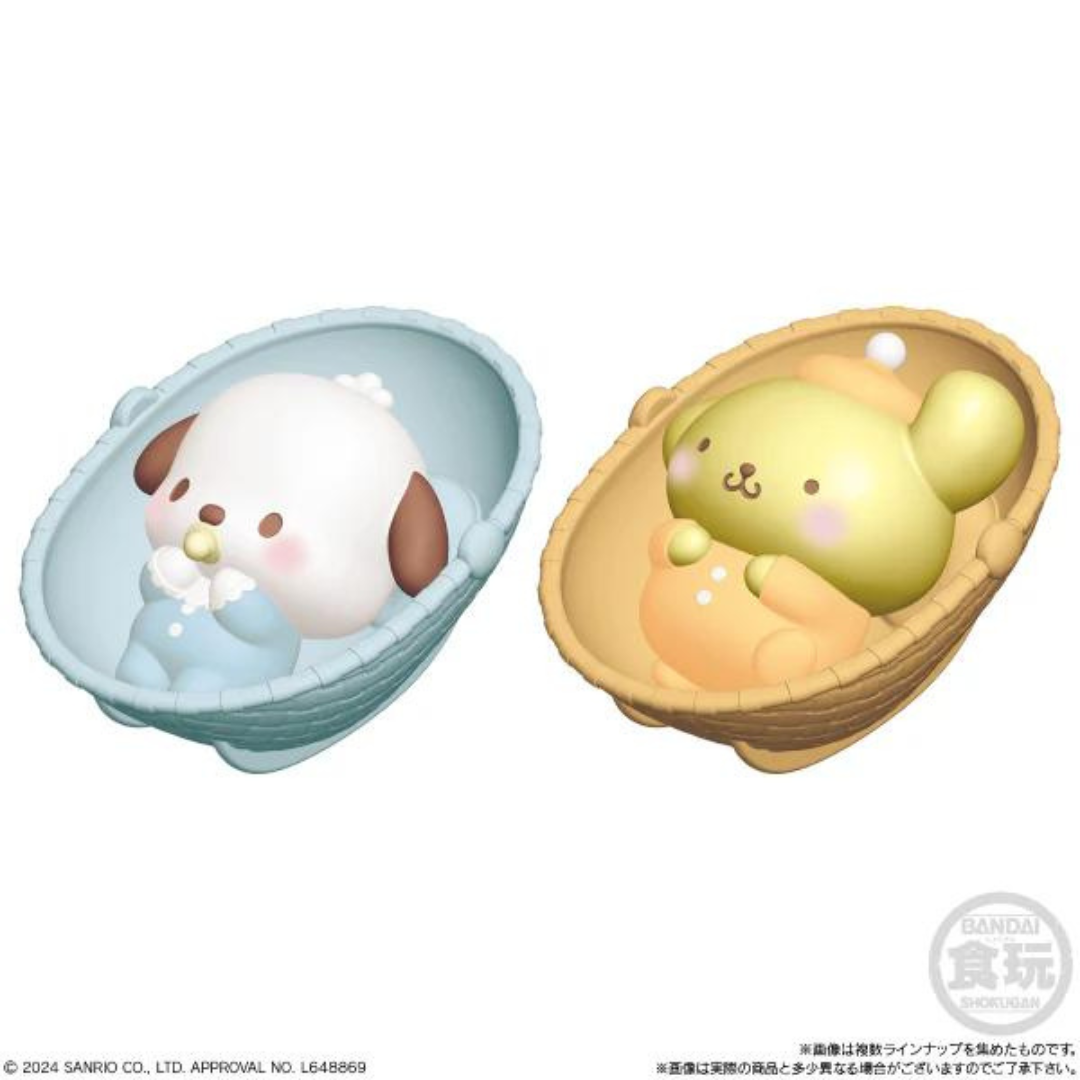 Bandai 食玩 SANRIO 角色 BB搖籃擺設 (原盒12盒)