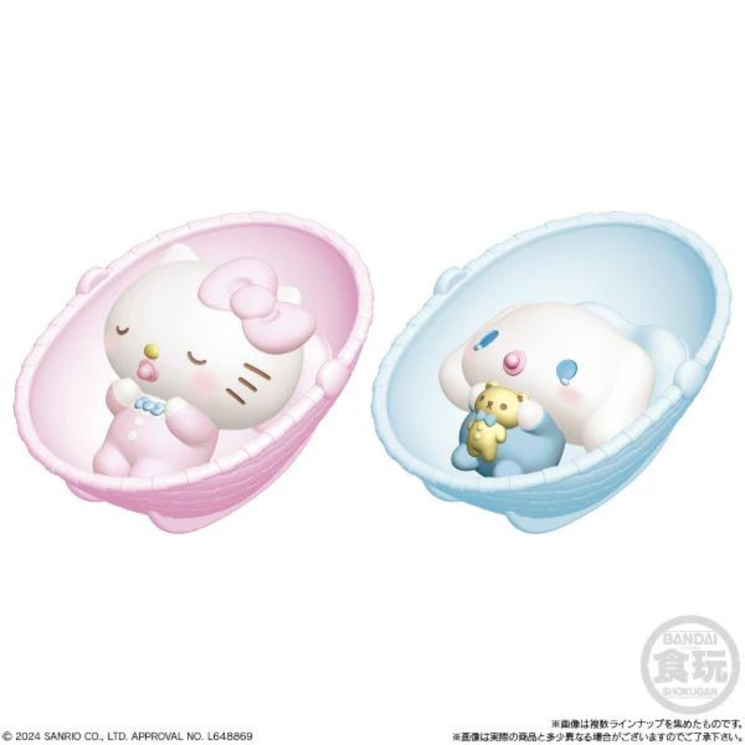 Bandai 食玩 SANRIO 角色 BB搖籃擺設 (原盒12盒)