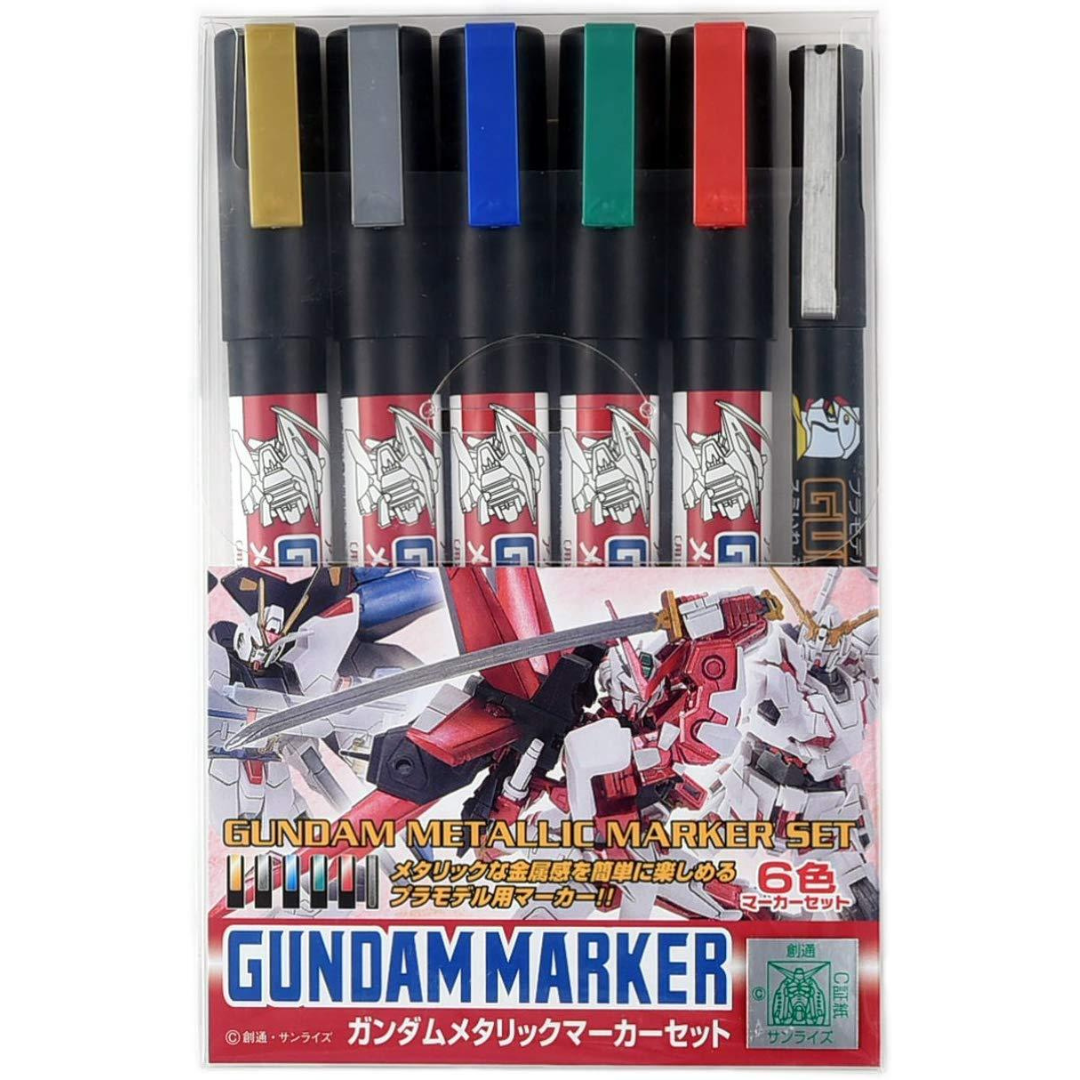 (Tools) GSI Gundam Pen Metal Six-Piece Set