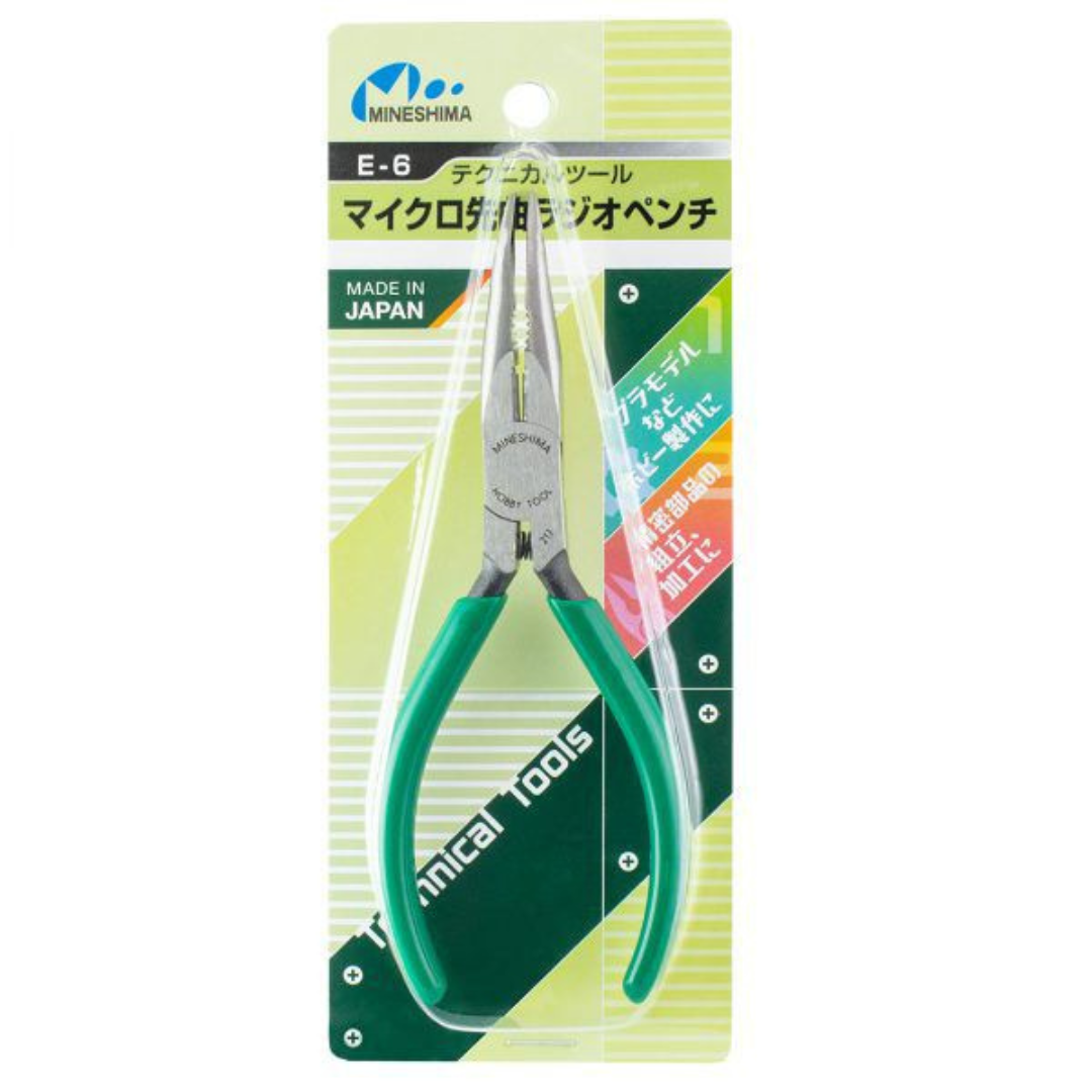 (Tools) Mineshima E-6 Curved Flat Nose Pliers