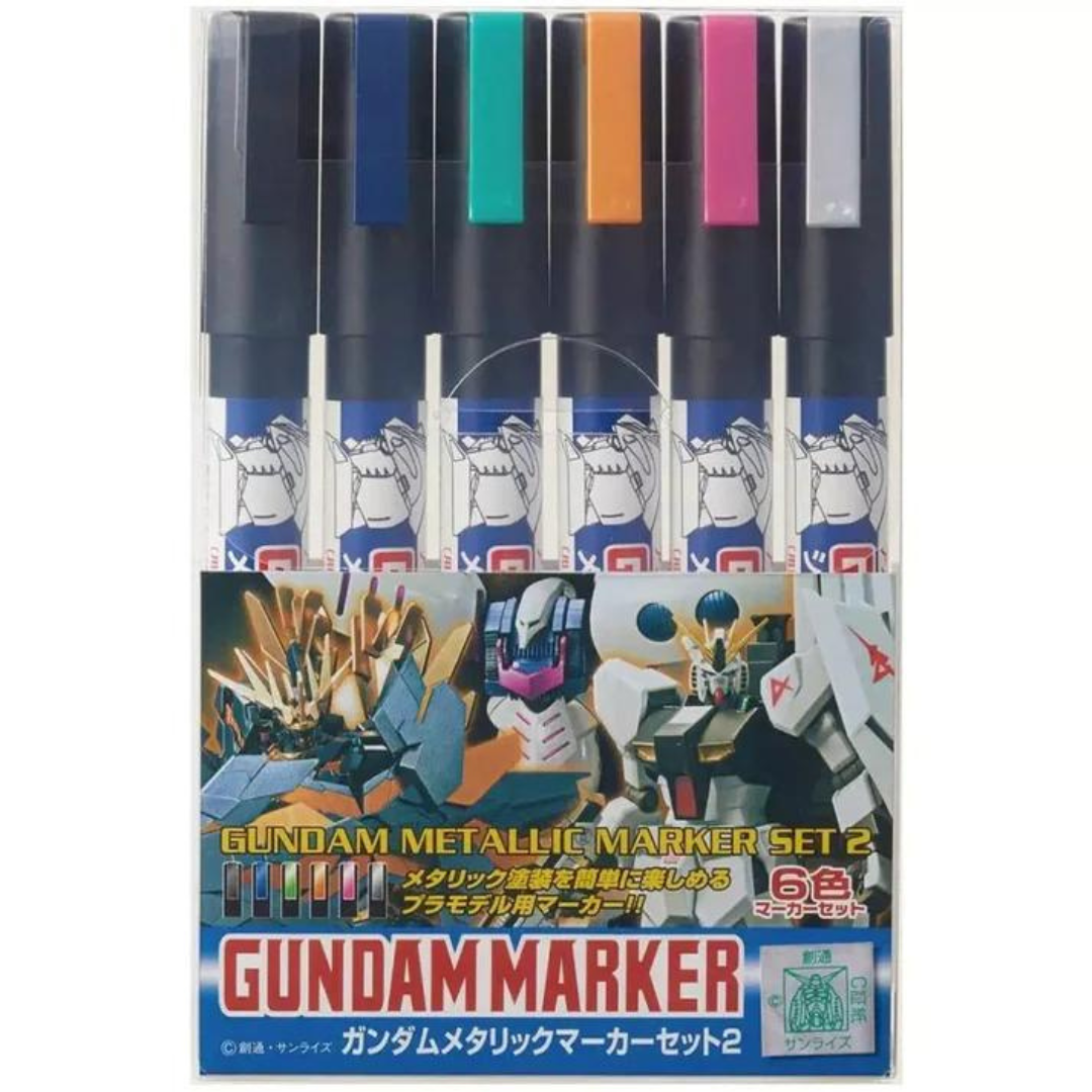 (Tools) GSI Gundam Pen Metal Six-Piece Set-2