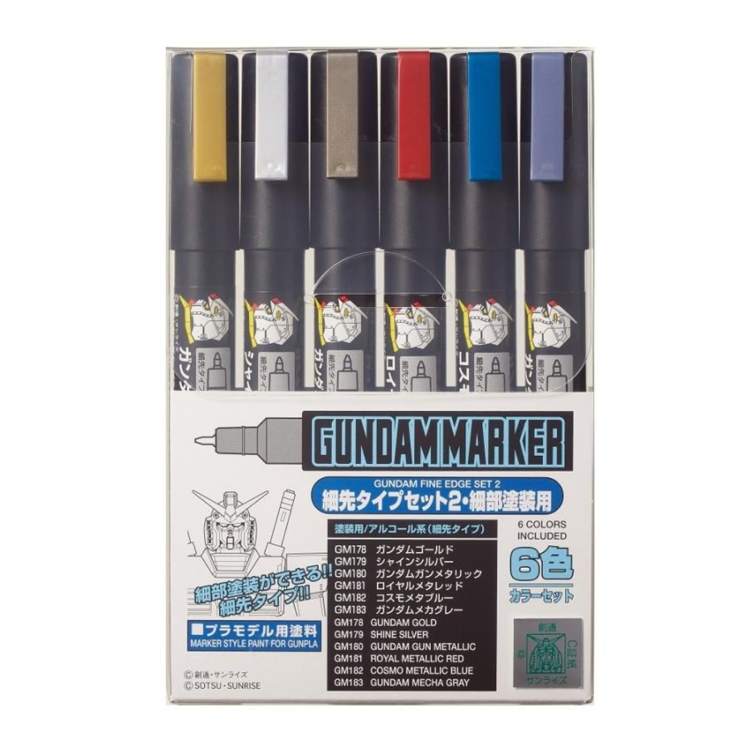 (Tools) GSI Detail Gundam Pen Set of 6-2