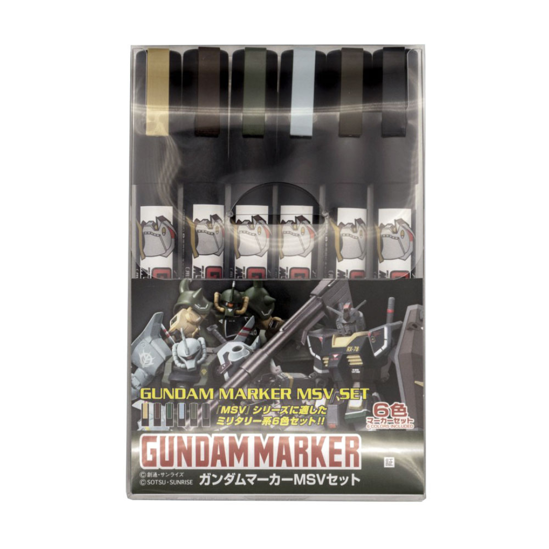 (Tools) GSI MSV Gundam Pen Set of Six