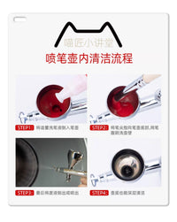 (工具)喵匠 噴壺清潔筆 油漆顏料清洗筆耐腐蝕毛刷純實木筆桿
