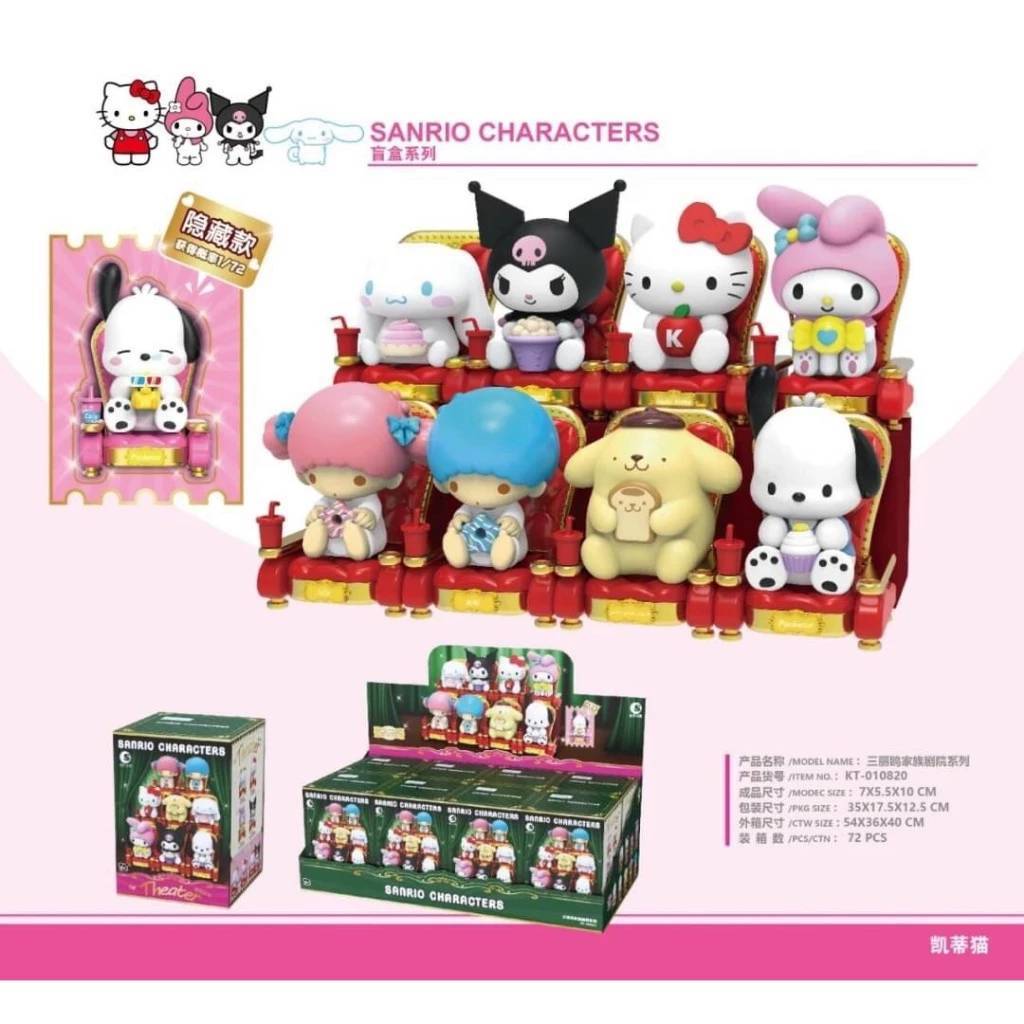 LIOH TOY Sanrio characters 劇院系列 2 (隱藏款 - Pochacco) (原盒8款不重複)