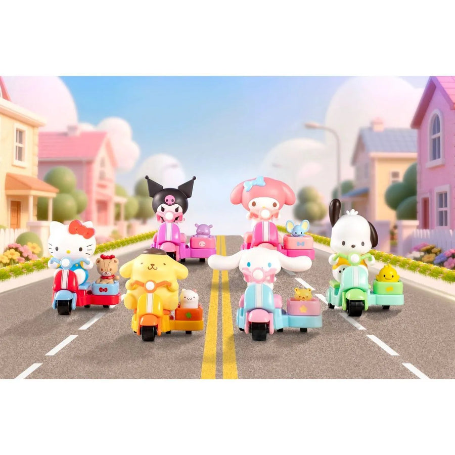 Sanrio characters 兜風小摩托車系列玩動樂 (原盒6盒)