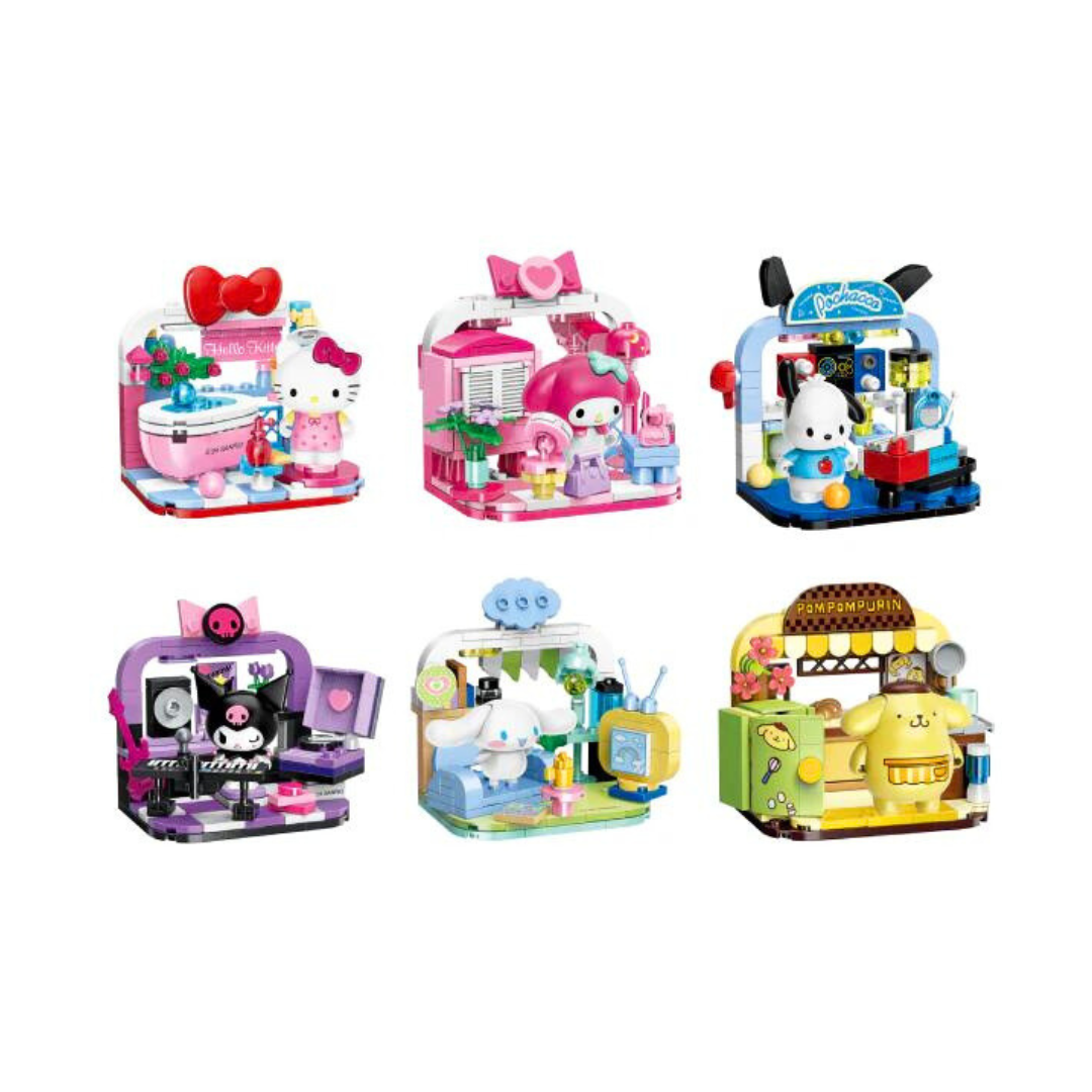 Qman Keeppley Sanrio characters home play small scene series blind box (original box 6 boxes)