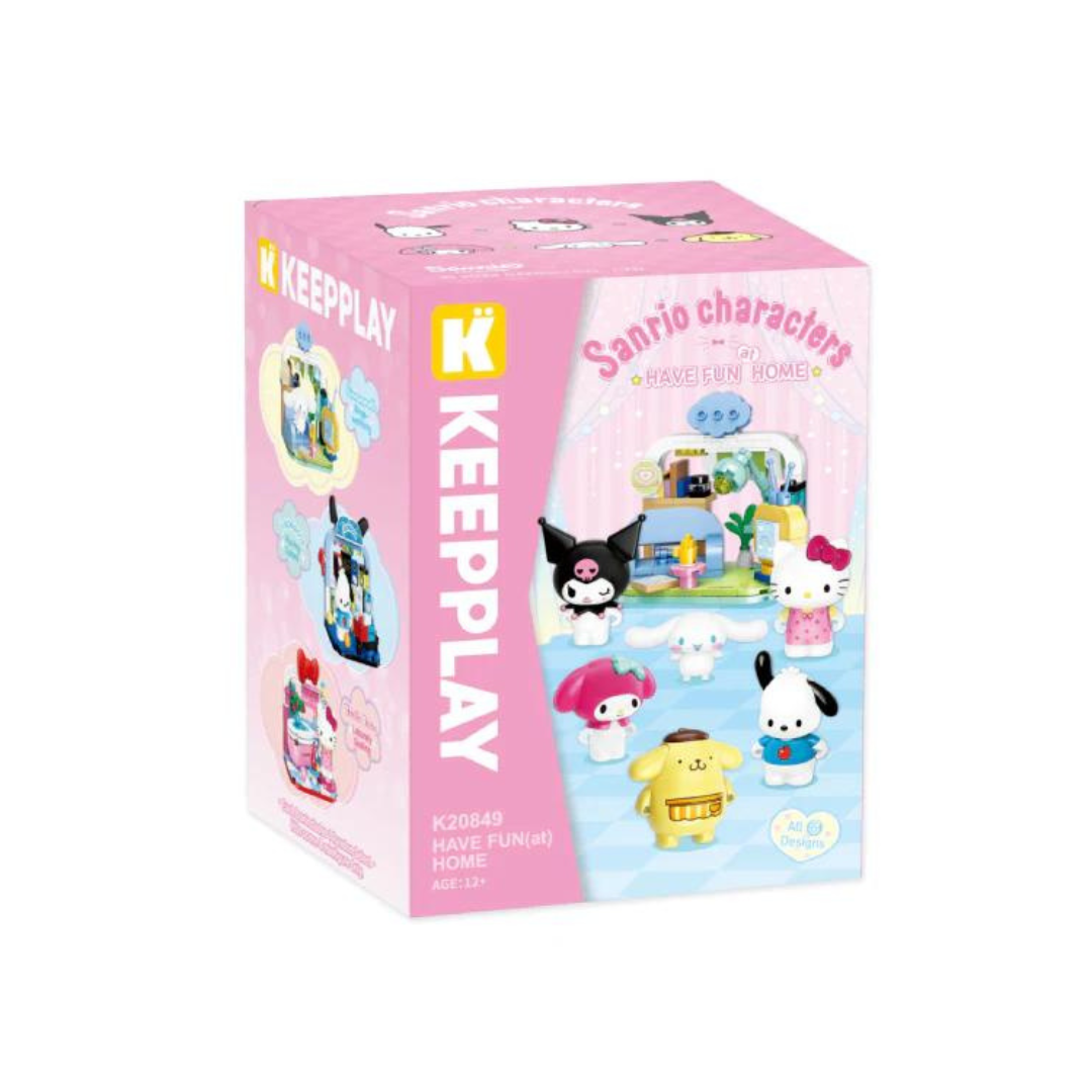 Qman Keeppley Sanrio characters home play small scene series blind box (original box 6 boxes)