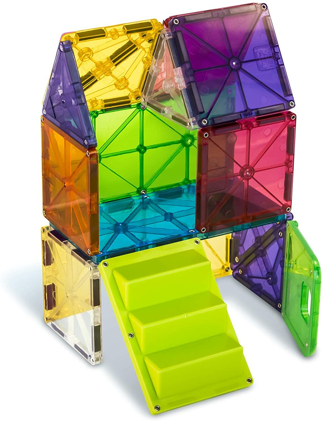 Magna-Tiles 磁力片積木玩具 - 透光彩屋 28塊套裝