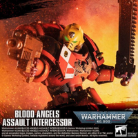 Premium Bandai Gacha Warhammer 40000 Blood Angel Assault Intercessor