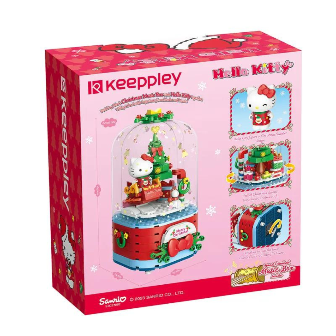 Qman Keeppley Hello Kitty聖誕音樂盒造型積木