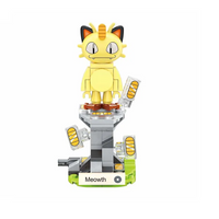 Qman Keeppley Pokémon Mini Meowth and Poké Ball-shaped building blocks Pokémon