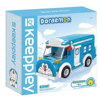 Qman Keeppley Doraemon minibus shaped building blocks