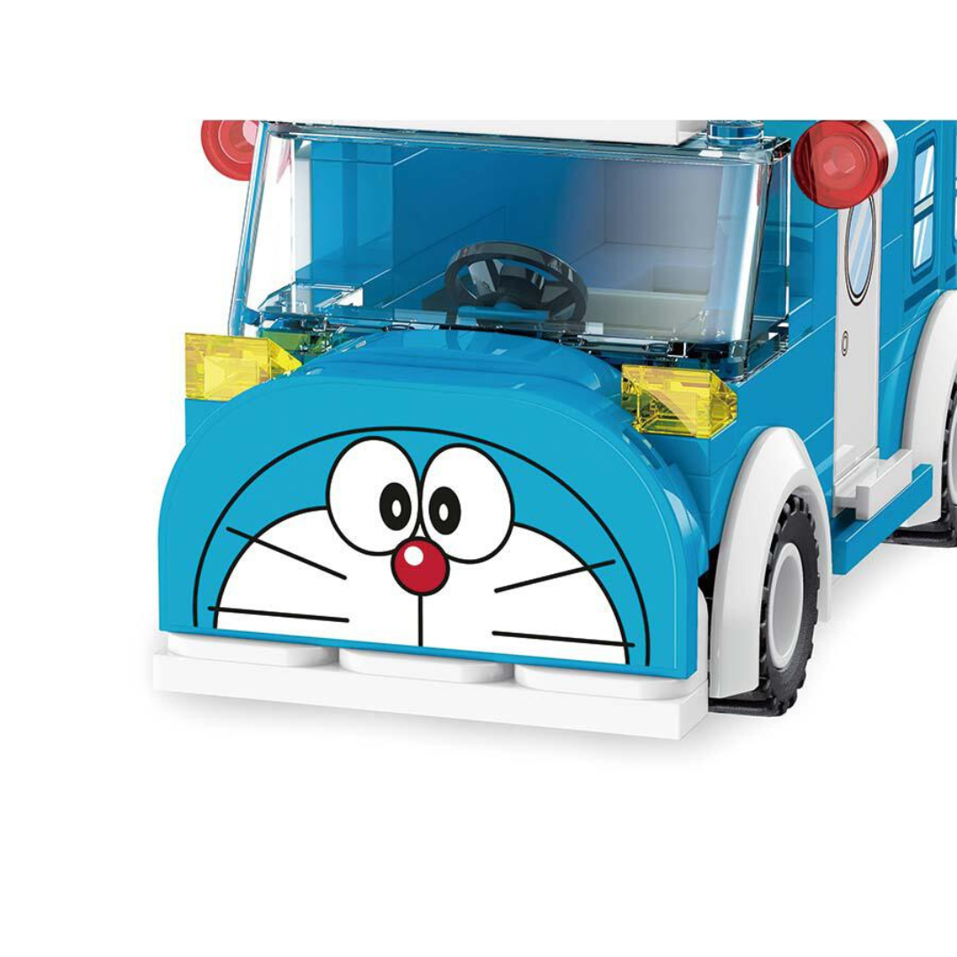 Qman Keeppley Doraemon minibus shaped building blocks