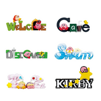 RE-MENT - Kirby Text Decoration Series (Full set of 6 styles in original box)