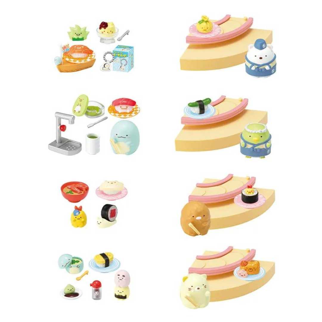 RE-MENT Corner Friend Conveyor Belt Sushi (original box of 8 pieces)