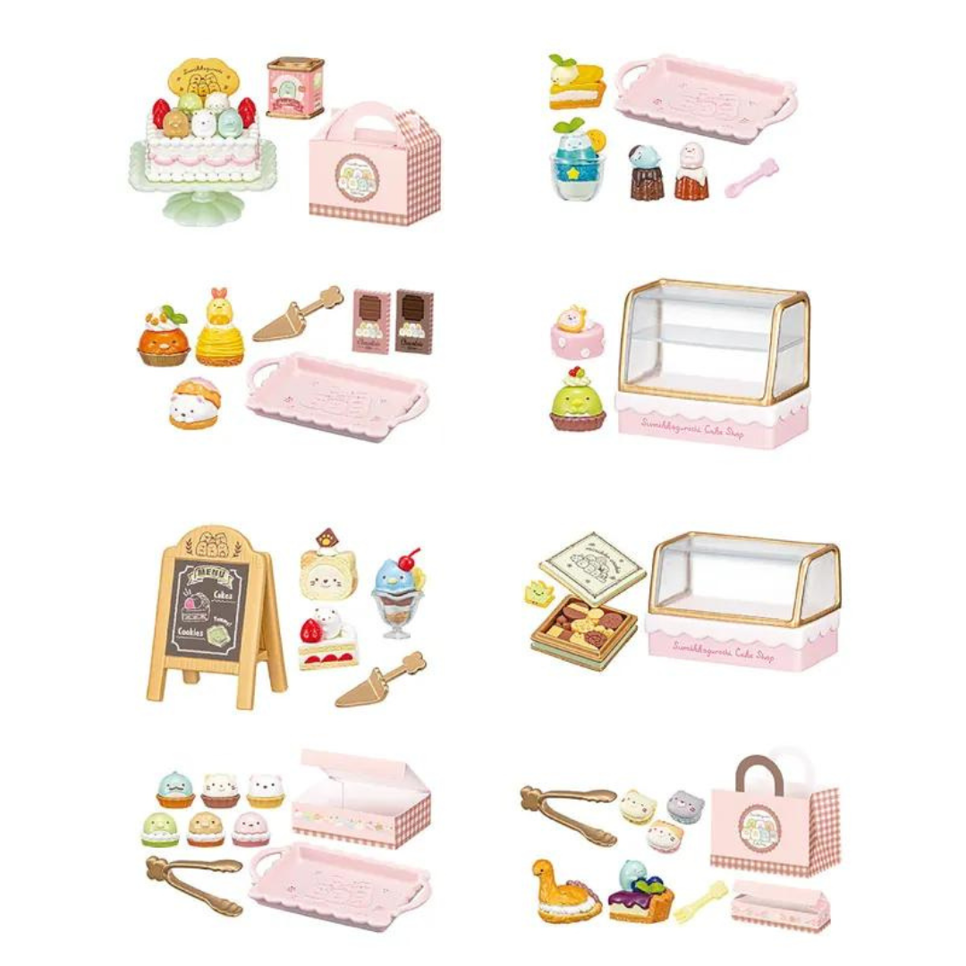 RE-MENT Corner Buddy Cake Shop Mini Series (8 pieces in original box)