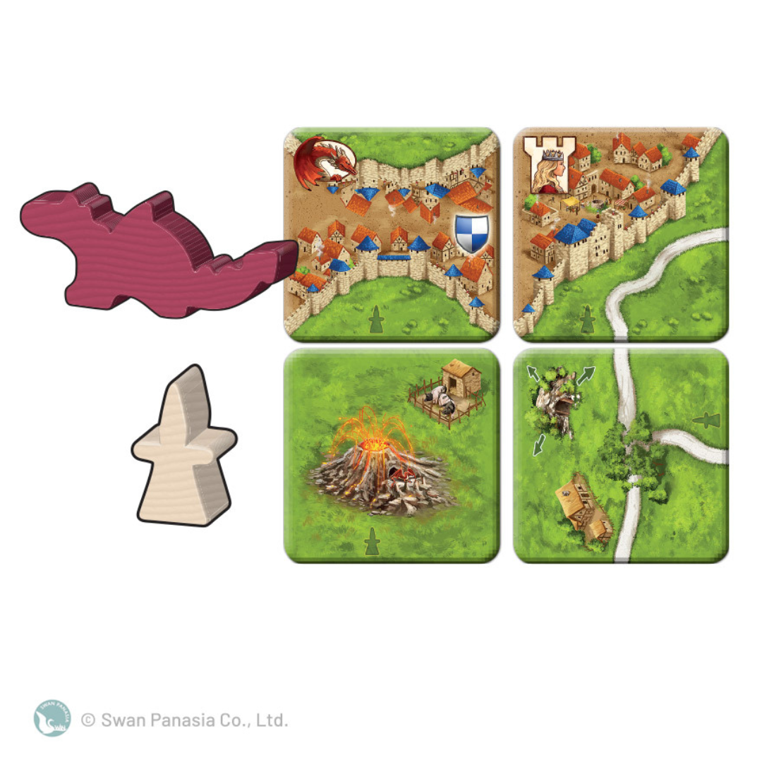 (Extended) Carcassonne 2.0 [3] The Princess and the Fire Dragon - Chinese version